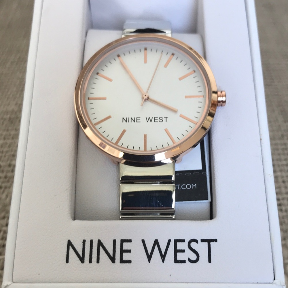 Nine West Silver Tone Watch